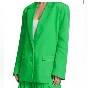 Farm Rio Oversized Blazer - Bright Green - XS - NWT